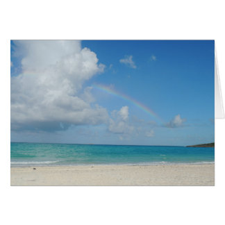 Bahamasstrand und -regenbogen