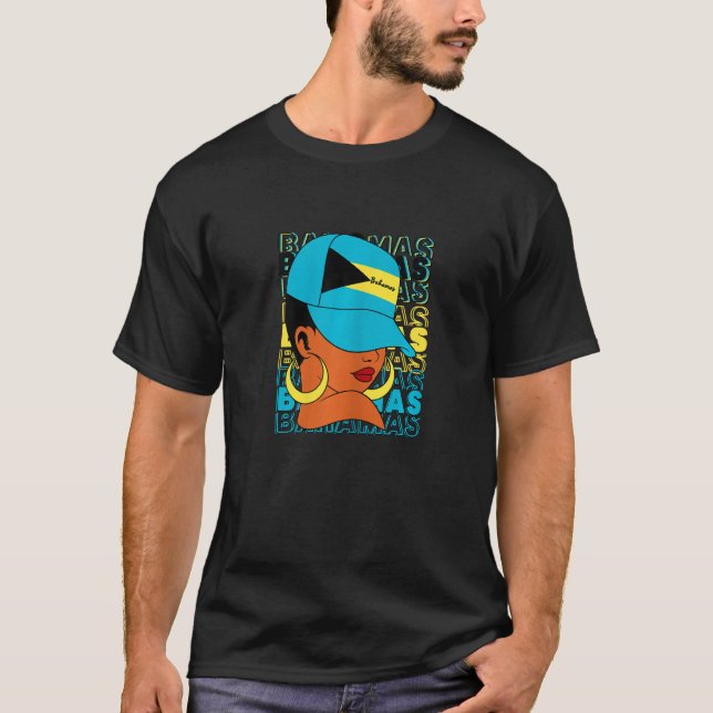 Bahamian Flag Clothing Bahamas Vacation Design Bah T-Shirt (Vorderseite)