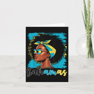 Bahamian Girl Bahamas Flag Proud Bahamian Women Karte