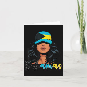 Bahamian Girl Bahamas Flag Proud Bahamian Women Karte