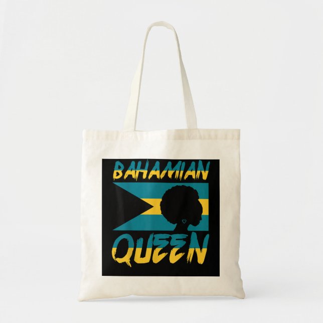 Bahamian Queen Bahamas Flag Pride Zuhause Country  Tragetasche (Vorne)