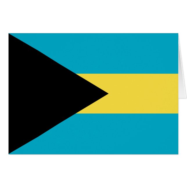 Bahamianische Flagge (Vorderseite (Horizontal))