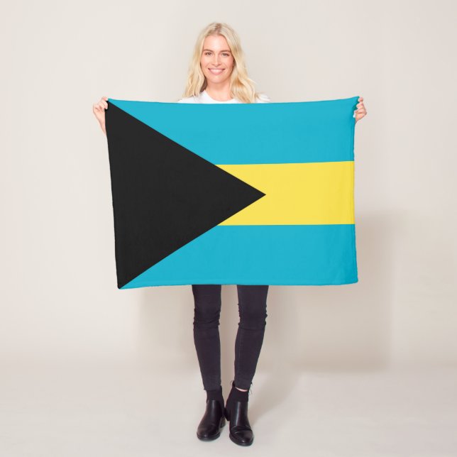 Bahamianische Flagge Fleecedecke (Beispiel)
