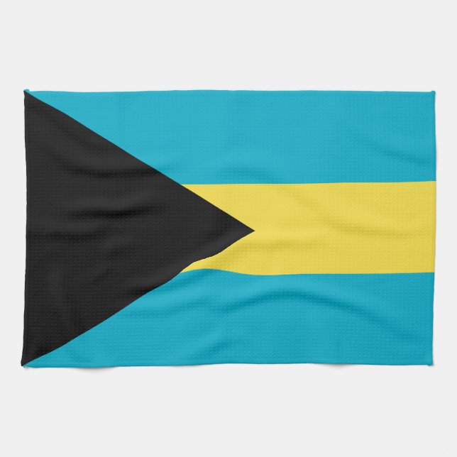 Bahamianische Flagge Geschirrtuch (Horizontal)
