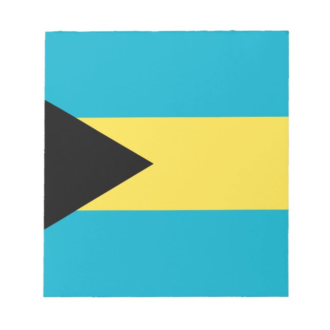 Bahamianische Flagge Notizblock (Vorderseite)