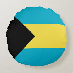 Bahamianische Flagge Rundes Kissen