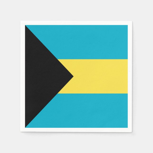 Bahamianische Flagge Serviette (Vorderseite)