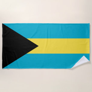 Bahamianische Flagge Strandtuch