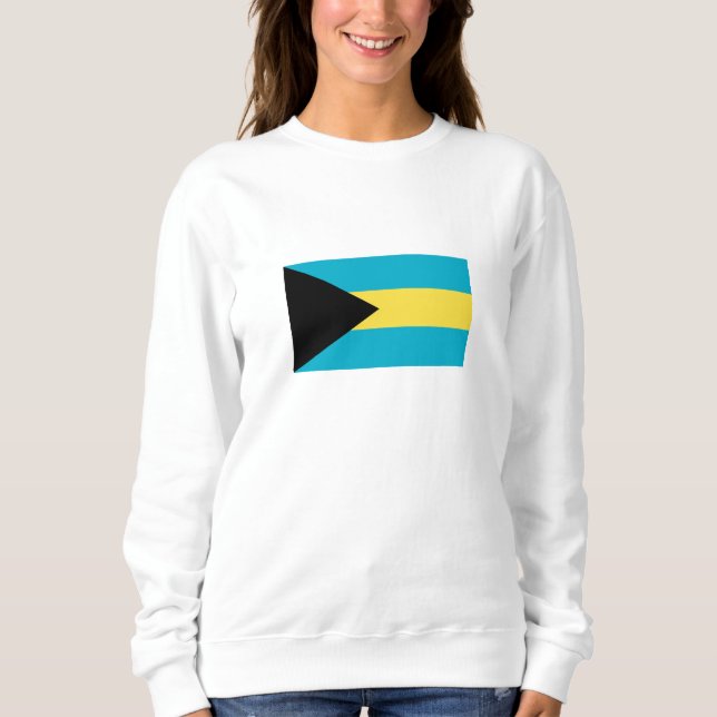 Bahamianische Flagge Sweatshirt (Vorderseite)