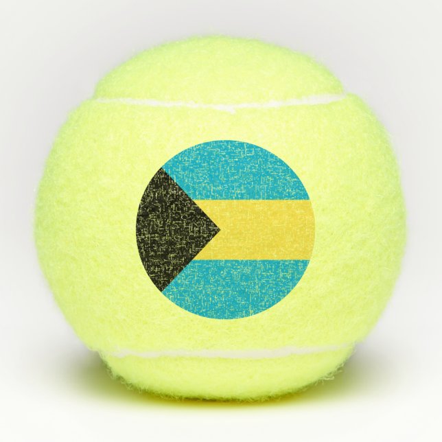 Bahamianische Flagge Tennisbälle (Vorderseite)