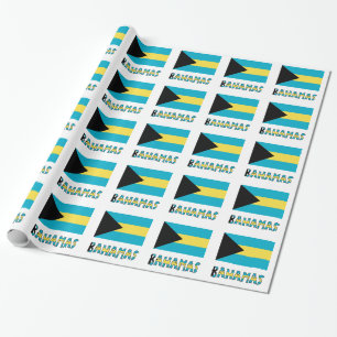 Bahamianische Flagge und Bahamas Geschenk für jede Geschenkpapier