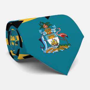 Bahamianische Flagge und Wappen, Flagge der Bahama Krawatte