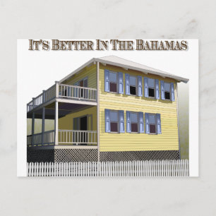 Bahamische Architektur Postkarte