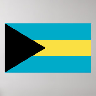 Bahamische Flagge Poster