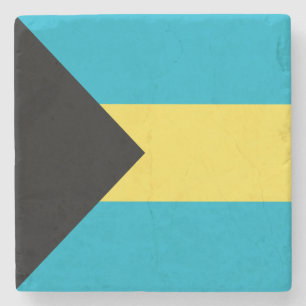 Bahamische Flagge Steinuntersetzer