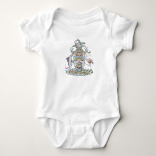 Bahamisches Wappen Säuglings-Strampler Baby Strampler