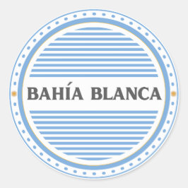 Bahía Blanca City Pride Emblem Argentine Identity Runder Aufkleber