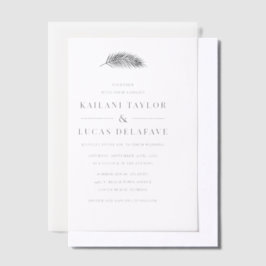 Bahia Simple Modern Minimal Palm Leaf Wedding