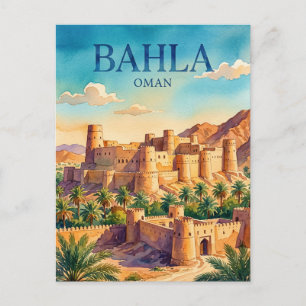 Bahla-Festung Oman Postkarte