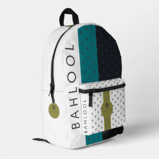 BAHLOOL BEDRUCKTER RUCKSACK