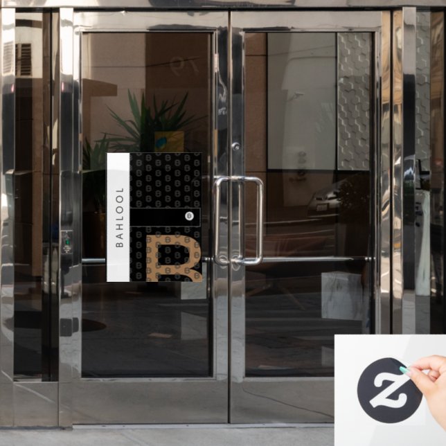 BAHLOOL FENSTERAUFKLEBER (Büro Tür)