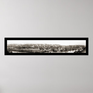 Bahn & City Lynchburg Foto 1915 Poster