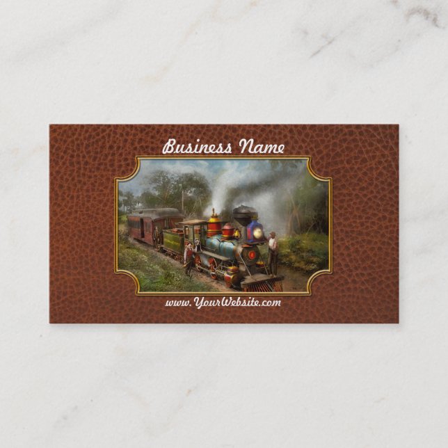 Bahn - Die Himmelsbahn 1896 Visitenkarte (Vorderseite)
