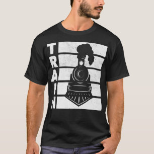 Bahn Eisenbahn Bahn Bahnhöfe Bahnhöfe Bahnübergang T-Shirt
