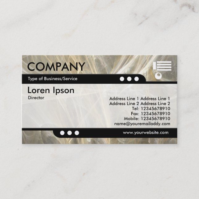 Bahn - Fraktal Flamme Visitenkarte (Vorderseite)