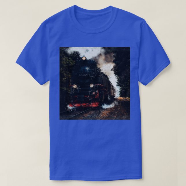 Bahn im Tiefen der Baumbahn Motor 1 T-Shirt (Design vorne)