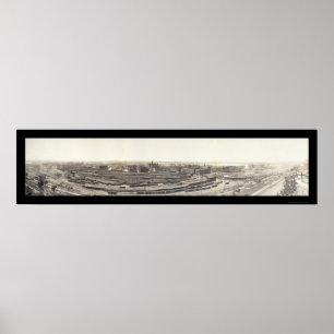 Bahn Kansas City Foto 1909 Poster