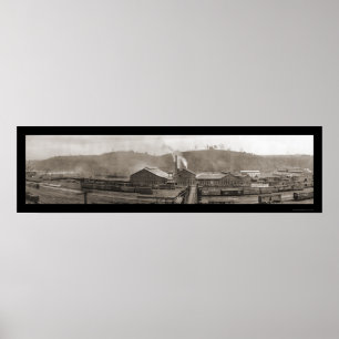 Bahn Lynchburg VA Foto 1909 Poster