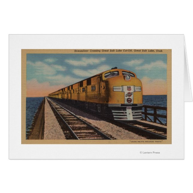 Bahn - Überqueren des großen Salzsees, Ogden, Utah (Vorderseite (Horizontal))