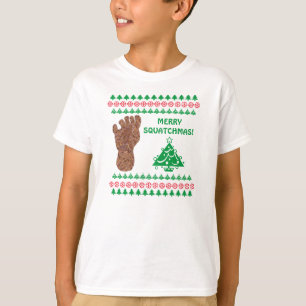 Bahn Z Sasquatch fröhliche Squatchmas Bigfoot T-Shirt