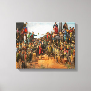 Bahn - Zivil - Das Champagner-Foto 1869 Leinwanddruck