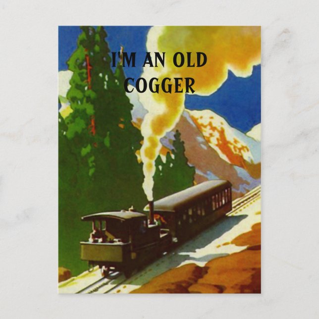 BAHNBAHNBAHNBAHNHOF EZ2 PASSEN POSTKARTE (Vorderseite)