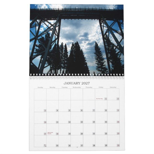 Bahnen, die zu… führen kalender (Jan 2027)