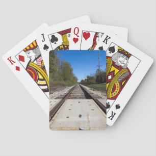 Bahngleise Fotografie Spielkarten