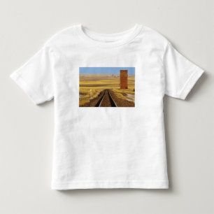 Bahngleise führen zum alten Granit in Collins Kleinkind T-shirt