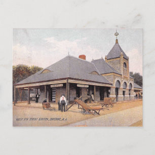 Bahnhof 1907, Bayonne, NJ Vintage Postkarte