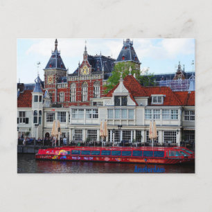 Bahnhof Amsterdam Postkarte