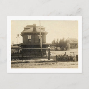 Bahnhof, Belle Mead, New Jersey Vintage Postkarte