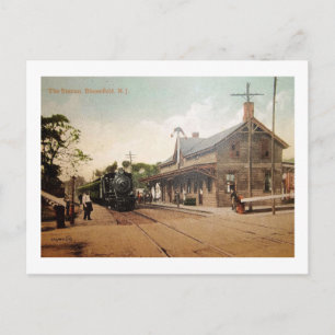 Bahnhof, Bloomfield, New Jersey Vintage Postkarte