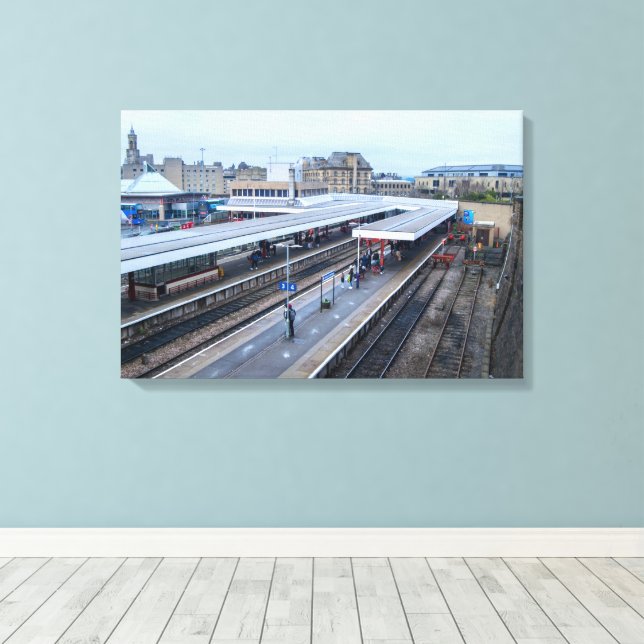 Bahnhof Bradford Interchange Leinwanddruck (Insitu (Holzboden))
