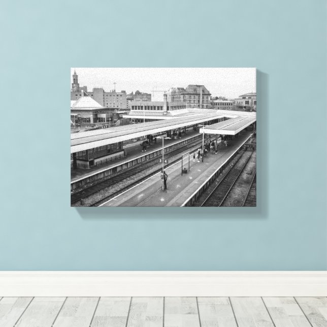 Bahnhof Bradford Interchange Leinwanddruck (Insitu (Holzboden))