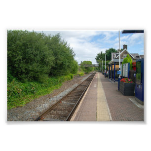 Bahnhof Brierfield, Lancashire Fotodruck