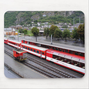 Bahnhof Brig in der Schweiz Mousepad