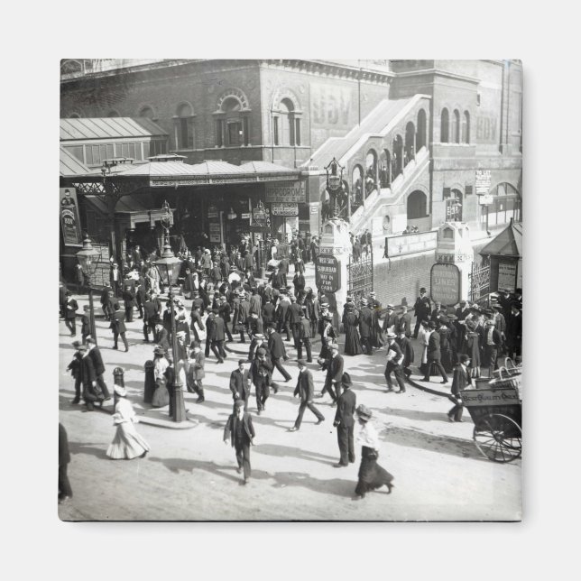 Bahnhof Broad Street, London, c.1890 Magnet (Vorne)