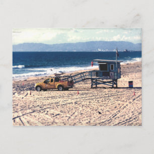 Bahnhof California Lifeguard Postkarte