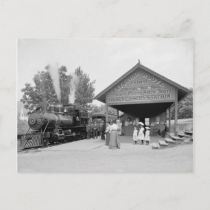 Bahnhof Catskill Mountains Railroad, 1902 Postkarte